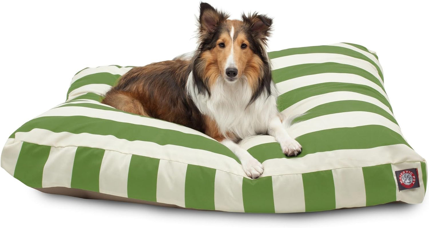 Majestic Pet Rectangle Large Dog Bed Washable – Non Slip Comfy Pet Bed – Dog Crate Bed with Removable Washable Cover – Dog Kennel Bed for Sleeping - Dog Bed X-Large Breed 50X42X5 Inch – Black