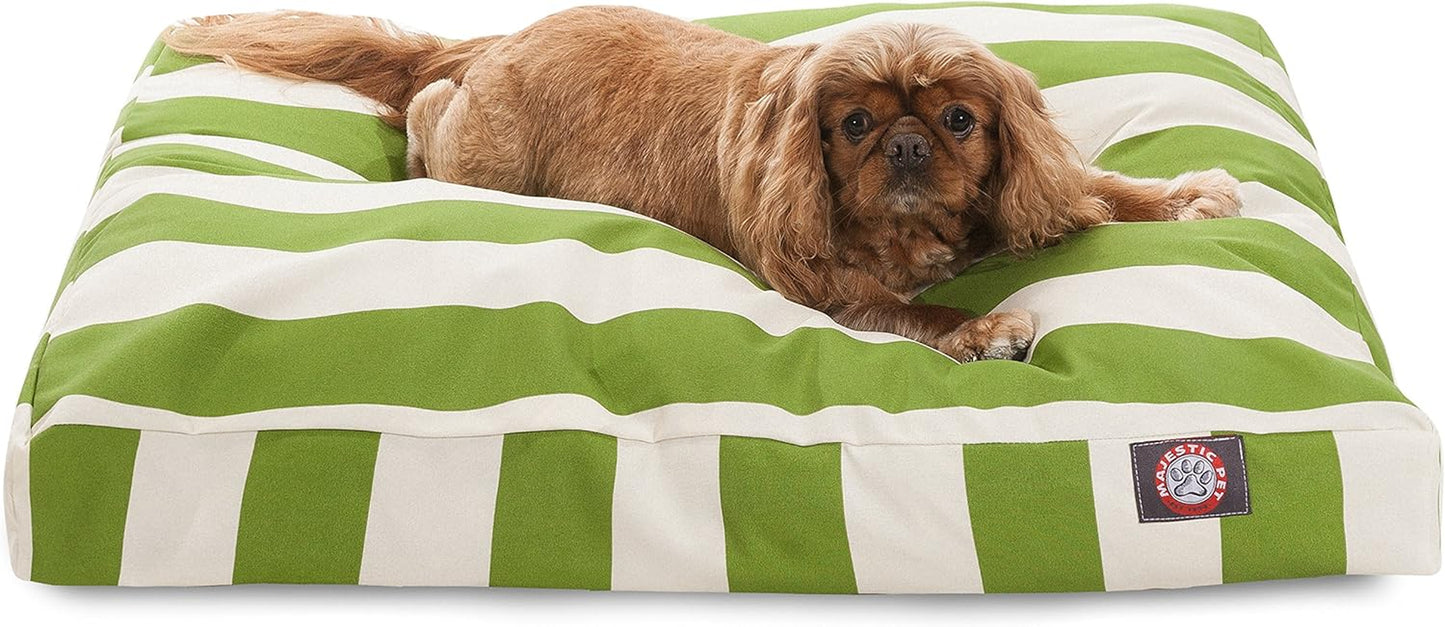 Majestic Pet Rectangle Large Dog Bed Washable – Non Slip Comfy Pet Bed – Dog Crate Bed with Removable Washable Cover – Dog Kennel Bed for Sleeping - Dog Bed X-Large Breed 50X42X5 Inch – Black