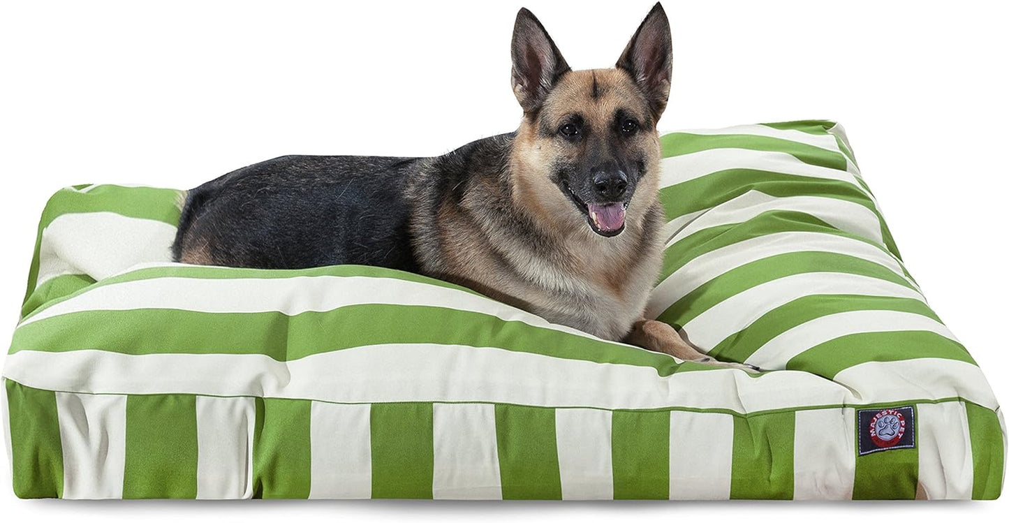 Majestic Pet Rectangle Large Dog Bed Washable – Non Slip Comfy Pet Bed – Dog Crate Bed with Removable Washable Cover – Dog Kennel Bed for Sleeping - Dog Bed X-Large Breed 50X42X5 Inch – Black