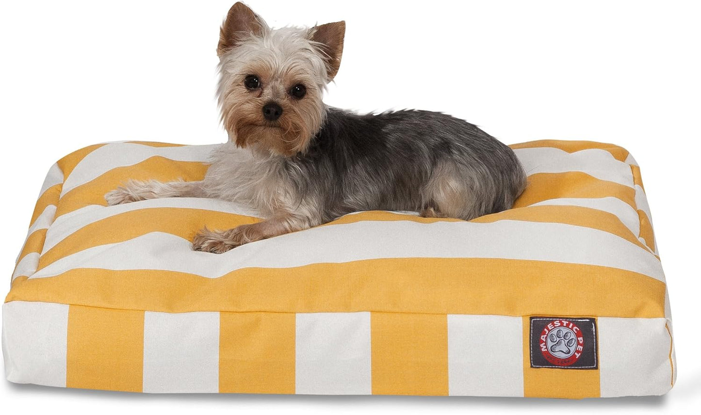 Majestic Pet Rectangle Large Dog Bed Washable – Non Slip Comfy Pet Bed – Dog Crate Bed with Removable Washable Cover – Dog Kennel Bed for Sleeping - Dog Bed X-Large Breed 50X42X5 Inch – Black