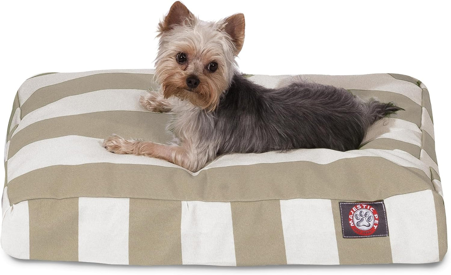 Majestic Pet Rectangle Large Dog Bed Washable – Non Slip Comfy Pet Bed – Dog Crate Bed with Removable Washable Cover – Dog Kennel Bed for Sleeping - Dog Bed X-Large Breed 50X42X5 Inch – Black