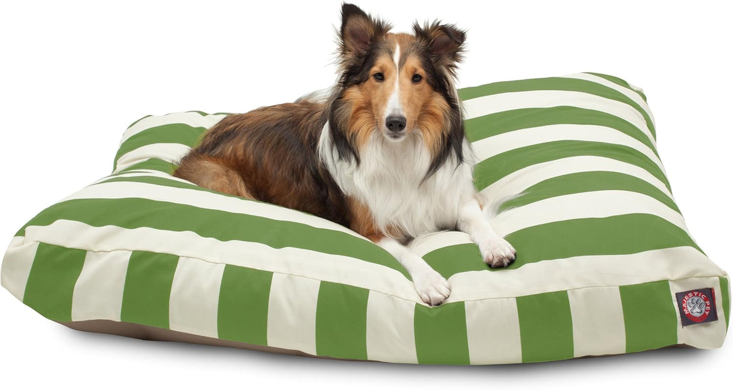 Majestic Pet Rectangle Large Dog Bed Washable – Non Slip Comfy Pet Bed – Dog Crate Bed with Removable Washable Cover – Dog Kennel Bed for Sleeping - Dog Bed X-Large Breed 50X42X5 Inch – Black