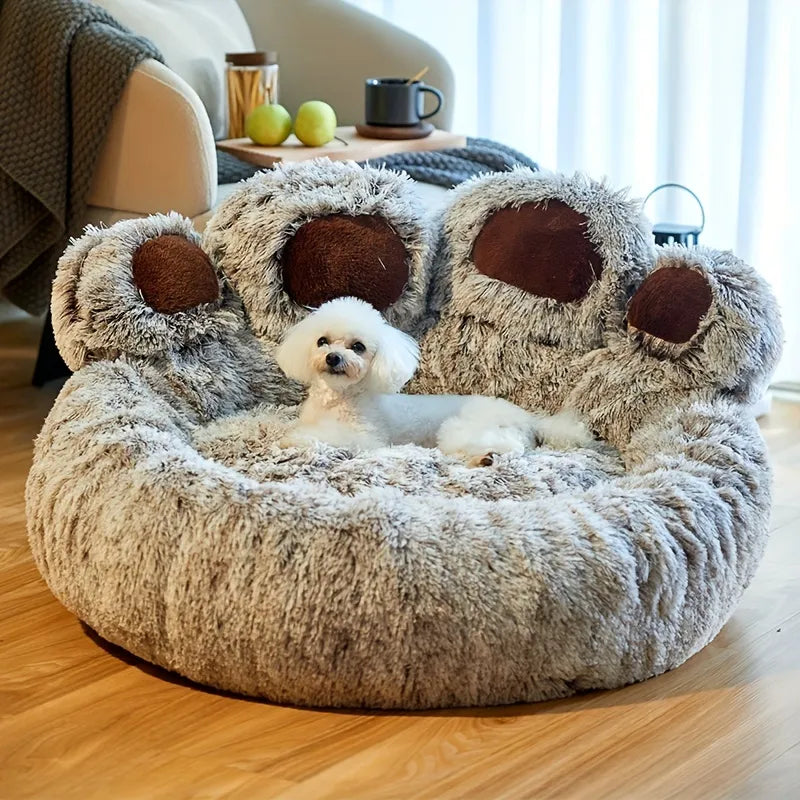 Bear Paw Shape Comfortable Pet Bed