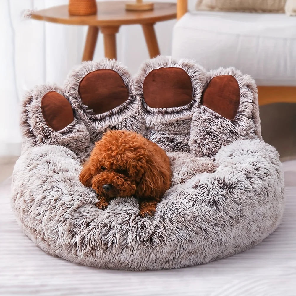 Bear Paw Shape Comfortable Pet Bed