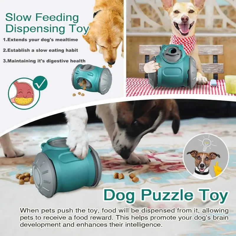 Rolling Slow Feeder Toy Interactive Dog Puzzle