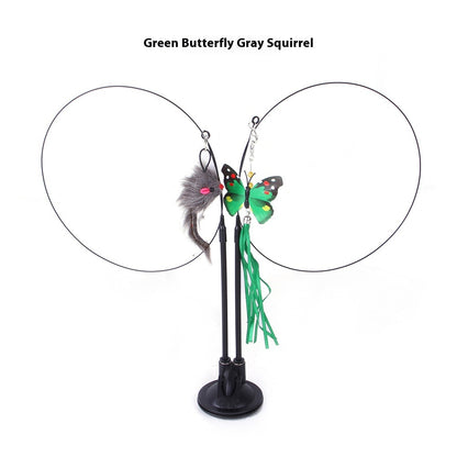 Suction Cup Interactive Cat Teaser Toy