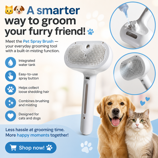 Pet Spray Brush for Cats & Dogs